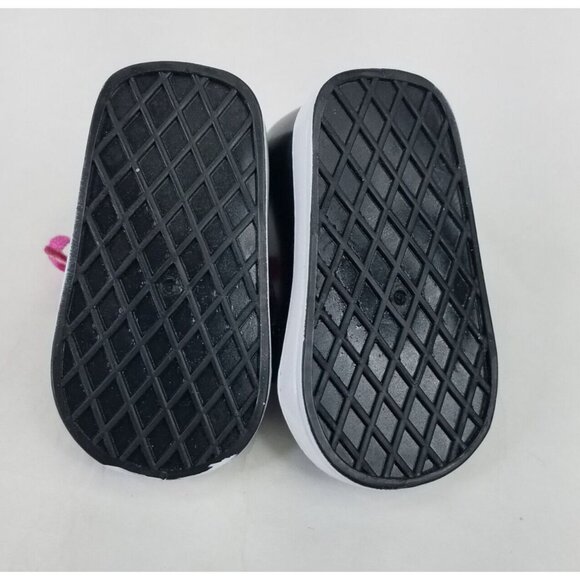 Alexander Doll Shoes Black High Top Pink Lace Up Sneakers Vinyl for Dolls 18" - Picture 5 of 6